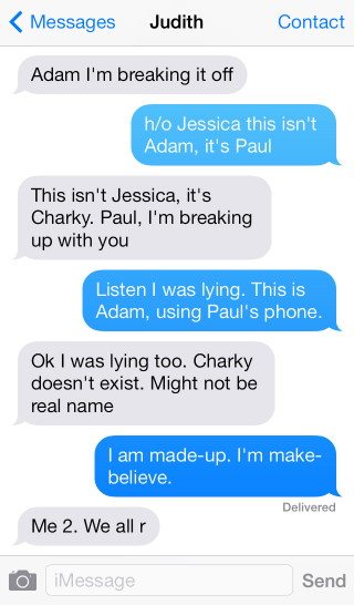 Illustration for article titled 5 Outrageously Awkward Text Message Breakups